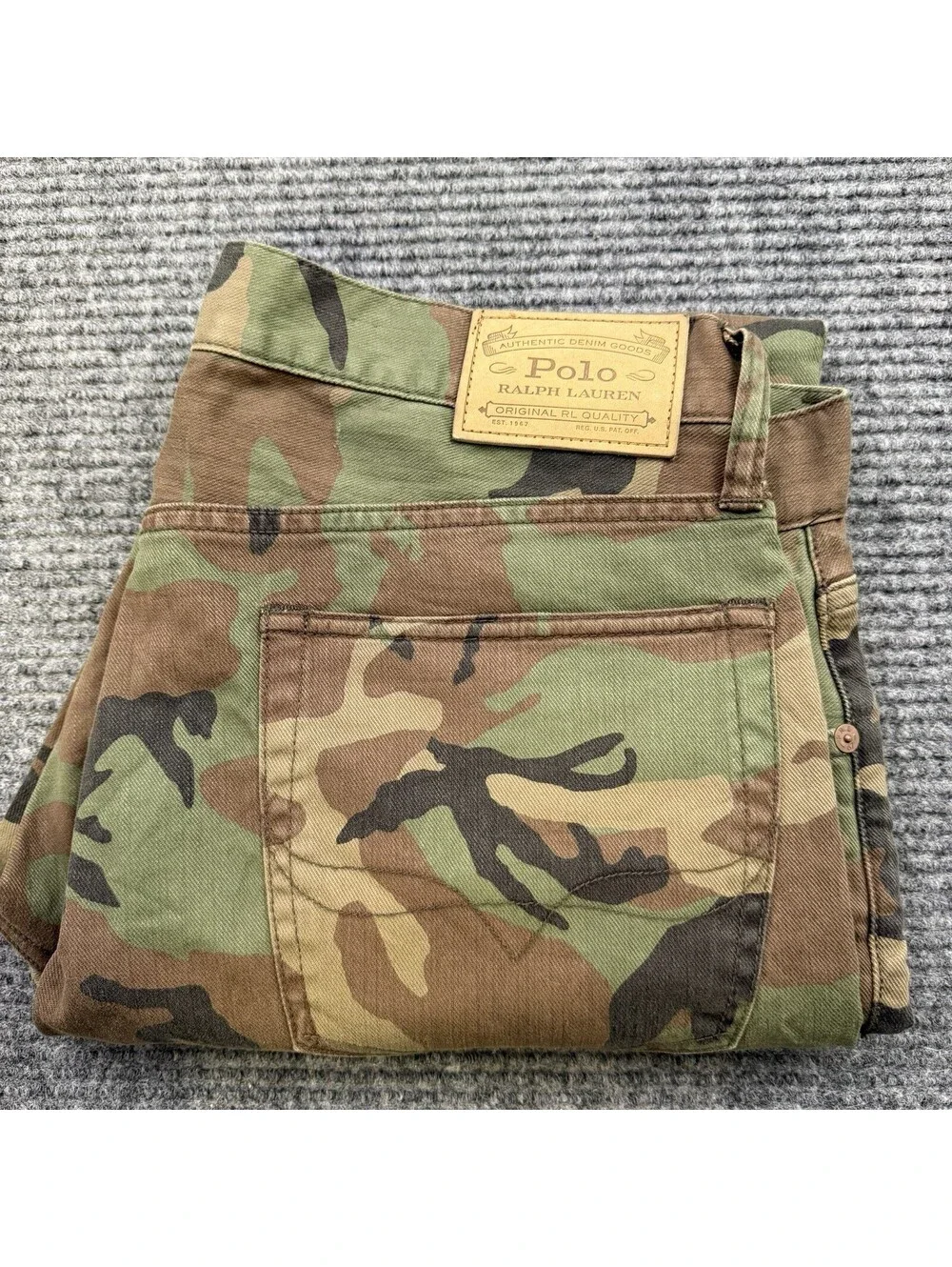 Polo Ralph Lauren Sullivan Slim Camouflage Denim Men’s Size 34x30 Stretch NWOT
